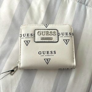 Guess wallet White with black Guess logo. New no tags